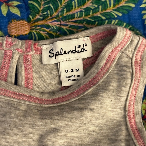 Splendid sleeveless dress and romper set- baby size 0-3 months. - Picture 5 of 10